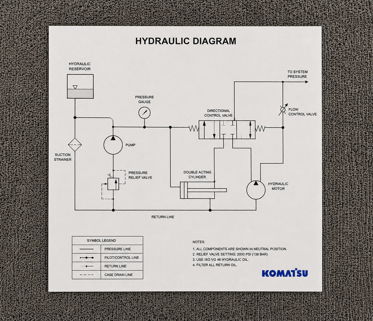 Komatsu SK1026-5 TURBO Hydraulic Schematic Manual Komatsu SK1026-5 TURBO Hydraulic Schematic Manual